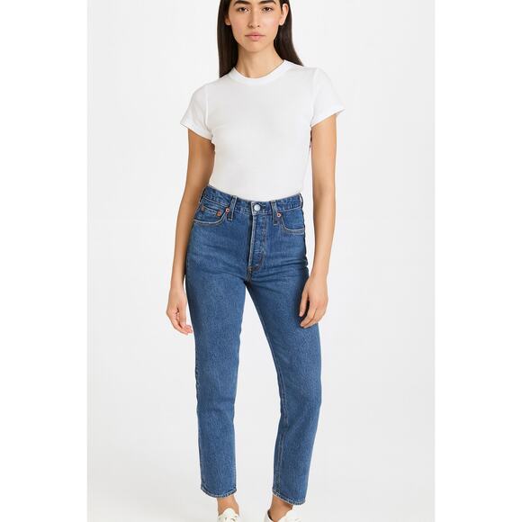 Levi's SZ 28/26 Premium Denim Wedgie Straight Jeans 34964-0080  Jive Stonewash - Picture 1 of 6